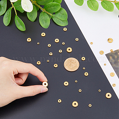 48Pcs 6 Styles Brass Spacer Beads&nbsp;KK-HY0001-41
