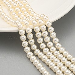 Glass Pearl Beads Strands&nbsp;X-HY-G002-01C-02