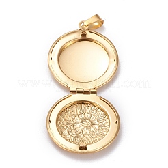 Ion Plating(IP) 316 Stainless Steel Locket Pendants&nbsp;X-STAS-K197-12G