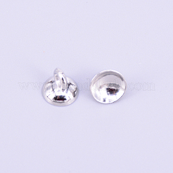 CCB Plastic Bead Cap Pendant Bails&nbsp;CCB-WH0005-01P-A