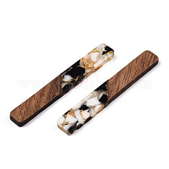 Transparent Resin & Walnut Wood Big Pendants&nbsp;RESI-TAC0017-70-A01