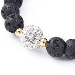 Natural Lava Rock Stretch Bracelets&nbsp;BJEW-JB04952-01