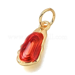 Brass Enamel Pendants&nbsp;KK-G605-12G-01