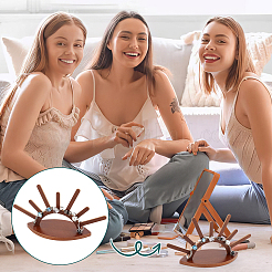 Eye Moon Wood Ring Holder Display&nbsp;RDIS-WH0015-04