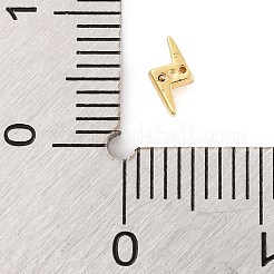 Rack Plating Brass Micro Pave Clear Cubic Zirconia Cabochons&nbsp;KK-F874-02G-03