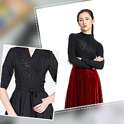 Polyester Embroidery Lace Appliques&nbsp;DIY-WH0888-041