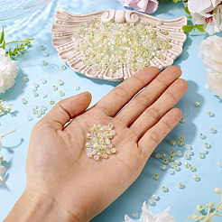 405Pcs Eletroplated Transparent Glass Beads&nbsp;GLAA-TA0003-66E