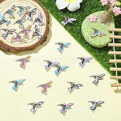 12Pcs 6 Colors Printed Alloy Connector Charms&nbsp;FIND-YW0008-86