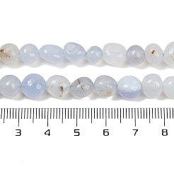 Nature Blue chalcedony Beads Strands&nbsp;G-D303-01