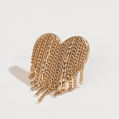 Alloy & Brass Chain Stud Earrings for Women&nbsp;FS-WG26071-02