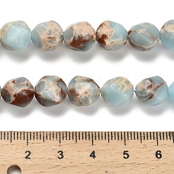 Dyed Natural Howlite Imitation Shoushan Stone Beads Strands&nbsp;G-G203-08F