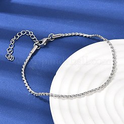 Twist 304 Stainless Steel Link Chains Bracelets for Women&nbsp;BJEW-K240-09P