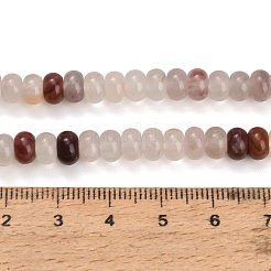 Natural Violet Strawberry Quartz Smooth Rondelle Beads Strands&nbsp;GG-CBA792A-H01-4x6mm