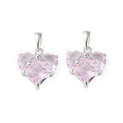 Brass Micro Pave Cubic Zirconia Charms&nbsp;KK-L208-03P-04