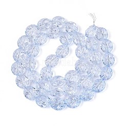 Baking Paint Transparent Glass Beads Strands&nbsp;DGLA-N017-04F