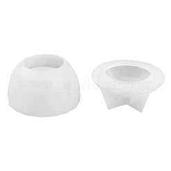 Faceted Round DIY Candle Cup Silicone Molds&nbsp;DIY-Q037-07B