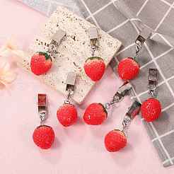 8Pcs Resin Imitation Fruit Tablecloth Weights&nbsp;HJEW-SW00128-01