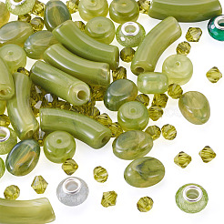 90Pcs 5 Styles Mixed Shapes Imitation Gemstone Acrylic Beads&nbsp;OACR-TA0004-68