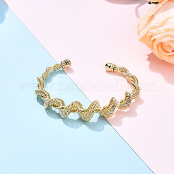 Brass Cuff Bracelets&nbsp;BJEW-N035-02G