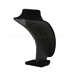 MDF Covered with Velveteen Bust Shaped Necklace Display Stands&nbsp;ODIS-S015-01B