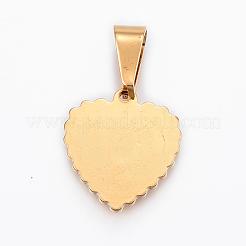 304 Stainless Steel Pendants&nbsp;STAS-H372-36G
