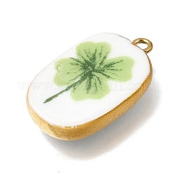 Fruit & Floral & Animals Printed Handmade Porcelain Pendants&nbsp;STAS-Z207-01G-08