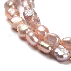 Natural Cultured Freshwater Pearl Beads Strands&nbsp;PEAR-E016-090