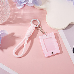 Polyester & Acrylic Photo Frame Keychains&nbsp;KEYC-TAC0030-11B