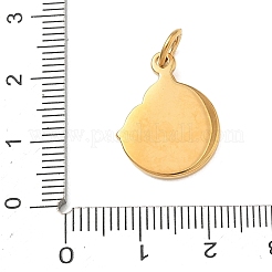 304 Stainless Steel Pendants&nbsp;STAS-G391-01G-01