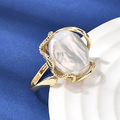 Brass Cuff Open Rings for Women&nbsp;RJEW-D344-02G