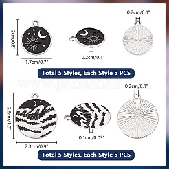 35pcs 7 styles Alloy Enamel Pendants&nbsp;ENAM-PH0002-81
