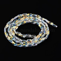 Transparent Electroplate Glass Beads Strands&nbsp;GLAA-Q099-G01-06