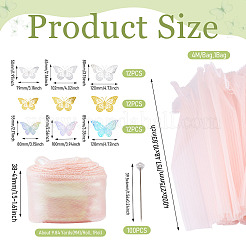 Wrinkled Wavy Polyester Flower Bouquets Wrapping Packaging&nbsp;FIND-TA0010-72A