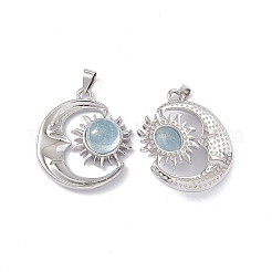 Natural Aquamarine Pendants&nbsp;X-KK-A173-04P-04