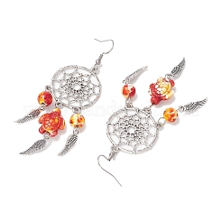 5Pairs 5 Colors Alloy & Synthetic Turquoise Chandelier Earrings&nbsp;EJEW-JE06339-01