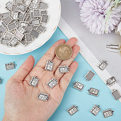 80Pcs Tibetan Style Alloy Pendants for Teachers' Day&nbsp;TIBEP-SC0002-36