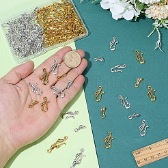 100Pcs 2 Colors Tibetan Style Hook and S-Hook Clasps&nbsp;FIND-PH0060-07
