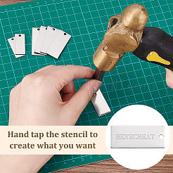 DIY Stamping Blank Tag Keychain Making Kit&nbsp;DIY-BC0009-42