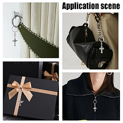 10Pcs 10 Style Metal Pendant Keychain&nbsp;KEYC-UN0001-10