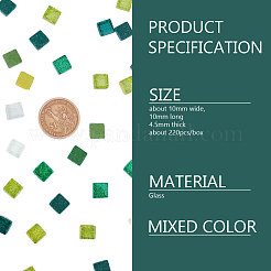 Glass Cabochons&nbsp;GLAA-WH0015-44F