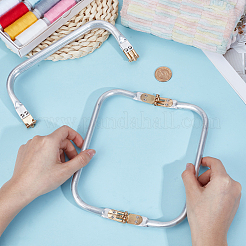2Pcs Aluminum Purse Frames&nbsp;FIND-CY0001-66