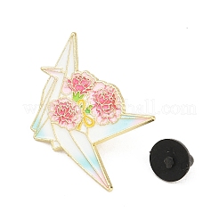 Light Gold Alloy Enamel Brooch&nbsp;JEWB-K018-39D-G