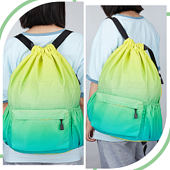 Oxford Cloth Drawstring Waterproof Backpack&nbsp;ABAG-WH0032-65B