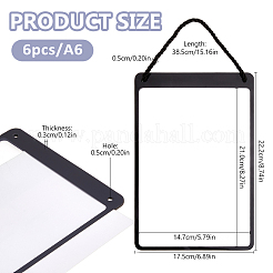 Erasable PVC Hanging Price Tags with Rope&nbsp;CDIS-WH0021-069B-01