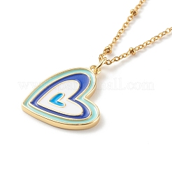 304 Stainless Steel Enamel Stud Earrings & Pendant Necklaces Jewelry Sets&nbsp;SJEW-JS01196-01