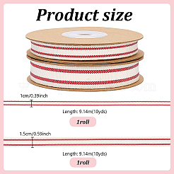 2 Rolls 2 Styles Cotton Ribbon&nbsp;OCOR-PH0036-78