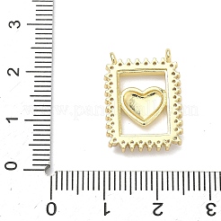 Valentine's Day Brass Micro Pave Cubic Zirconia Pendants&nbsp;KK-K417-19B-G