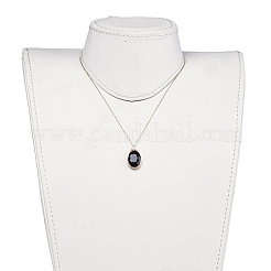 Glass Pendant Necklaces&nbsp;NJEW-JN02586-02