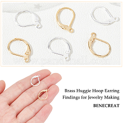 2 Color 60PCS Brass Leverback Earring Findings&nbsp;KK-BC0002-34