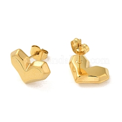 PVD Vacuum Plating 304 Stainless Steel Stud Earring&nbsp;EJEW-C099-07G